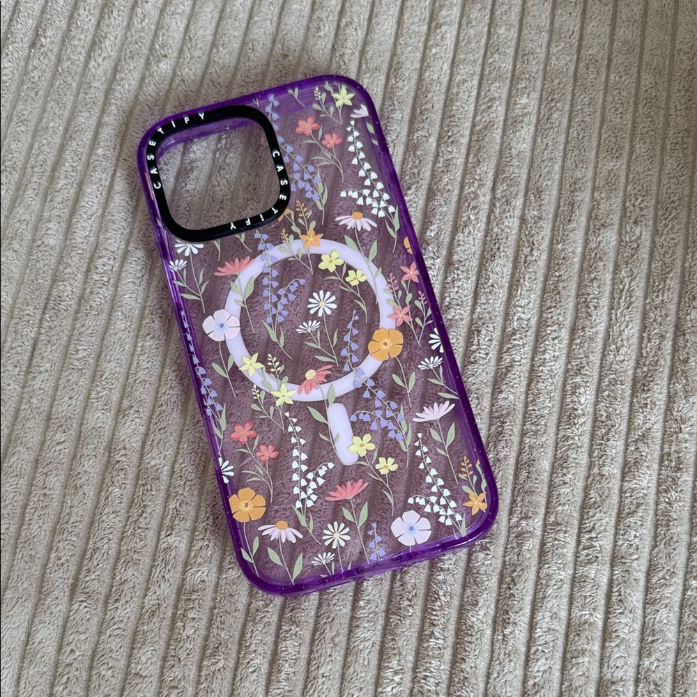 Casetify Floral Purple iPhone 16 Pro Max Case